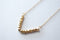 Dainty Chevron Necklace, Gold V Bar Necklace, Minimalist Geometric Jewelry - HarperCrown