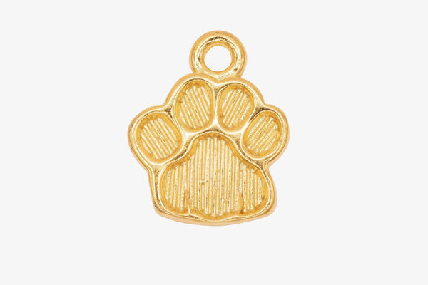 Dog Paw Charm Wholesale 14K Gold, Solid 14K Gold, G206 - HarperCrown