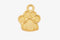 Dog Paw Charm Wholesale 14K Gold, Solid 14K Gold, G206 - HarperCrown