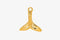 Dolphin Tail Charm Wholesale 14K Gold, Solid 14K Gold, G106 - HarperCrown