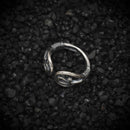 Double Ankh Ring Wrap Band Ancient Egyptian | 925 Sterling Silver, Oxidized or 18K Gold Plated | Adjustable Size - HarperCrown