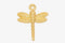 Dragonfly Charm Wholesale 14K Gold, Solid 14K Gold, G146 - HarperCrown