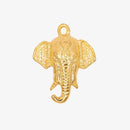 Elephant Head Charm 14K Gold - HarperCrown
