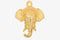 Elephant Head Charm Wholesale 14K Gold, Solid 14K Gold, G139 - HarperCrown