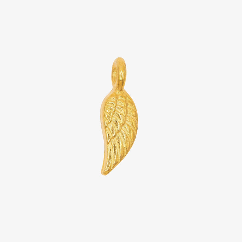 Feather Wing Charm 14K Gold - HarperCrown