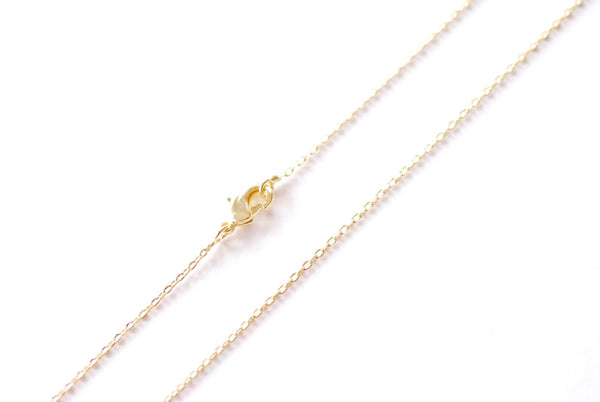 Finished Rolo Cable Chain Choker Necklace with Lobster Claw Clasp | 18K gold plated over Brass Hypoallergenic Wholesale HarperCrown B305 - HarperCrown