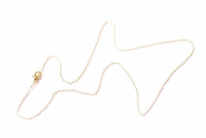 Finished Rolo Cable Chain Choker Necklace with Lobster Claw Clasp | 18K gold plated over Brass Hypoallergenic Wholesale HarperCrown B305 - HarperCrown
