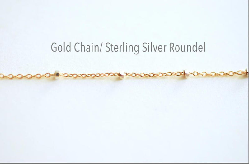 Finished Satellite Chain Necklace- Sterling Silver, 14k Gold Filled, 14k Rose Gold Filled, Dew Drop Necklace,Beaded Necklace,Choker Necklace - HarperCrown