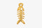 Fish Skeleton Charm Wholesale 14K Gold, Solid 14K Gold, 299G - HarperCrown