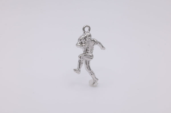 Football Player Wholesale Charm, 925 Sterling Silver, 594 - HarperCrown