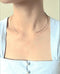 Gold Choker Necklace- 14k Gold Filled Choker Necklace, Gold Collar Necklace, Curved Bar Necklace, Gold Filled Wire Choker Cuff, Layering - HarperCrown