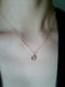 Gold Circle Necklace with Crystals, Make a wish necklace, Crystal Disc Necklace, Simple Dainty Necklace, Etched Disc Necklace - HarperCrown