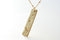 Gold Dandelion Necklace- Make a wish, Gold Bar Necklace, Minimalist Necklace - HarperCrown