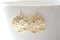 Gold Disc Earrings, Wavy Disc Earrings, wrinkled disc earrings, gold round earrings, gold circle earrings, Dainty Earrings by HeirloomEnvy - HarperCrown