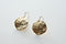 Gold Disc Earrings, Wavy Disc Earrings, wrinkled disc earrings, gold round earrings, gold circle earrings, Dainty Earrings by HeirloomEnvy - HarperCrown