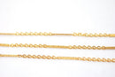 Gold Filled Bar Chain Sold by foot Jewelry making Gold Filled Sterling Silver Flat Bar Fancy Chain Bulk Chain - HarperCrown