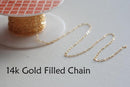 Gold Filled Finished Chain, Finished Necklace Chain, Gold Flat Chain, 1.3mm width Chain, Rose Gold Finished Chain, Sterling Silver Necklace - HarperCrown