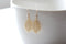 Gold Leaf Earrings - simple gold leaf earrings, gold flower earrings, simple dainty earrings by heirloomenvy - HarperCrown