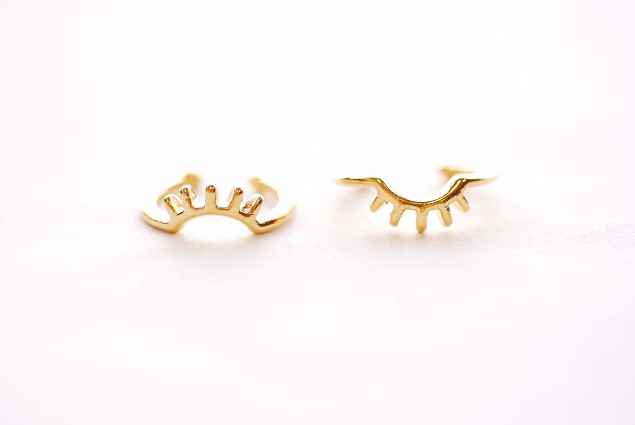 Gold Marquise Ring Crown Ring Stacking Rings Curved Ring Arc Ring Chevron Ring Sunset Ring Wave Ring V Shape Ring Sterling Silver - HarperCrown