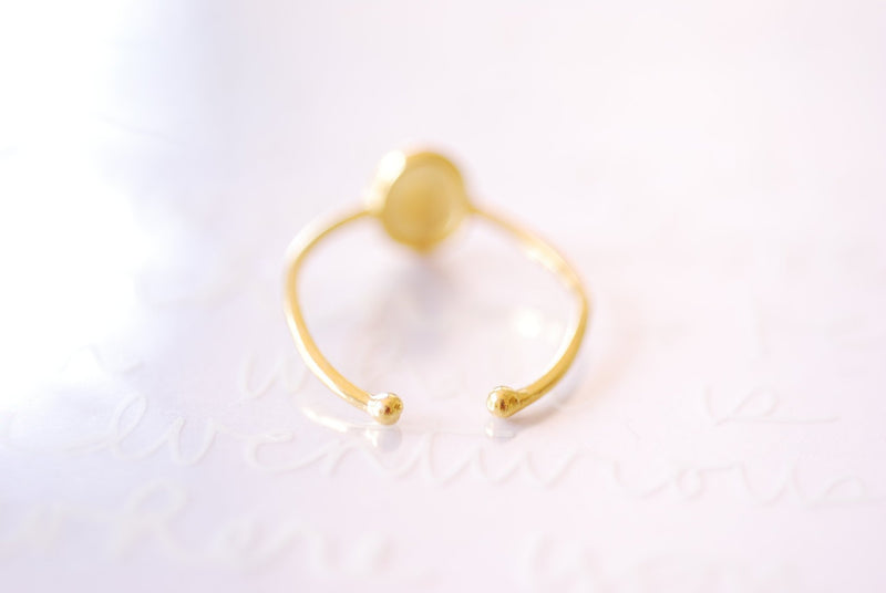 Gold Or Sterling Silver Oval Ring Adjustable Ring Gold Silver Stacking Ring Dainty Ring Statement Ring Spiral Ornate Dot Beaded Ring - HarperCrown