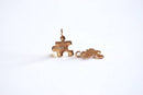 Gold Puzzle Piece Charm- 22k Gold Autism Puzzle Charm Pendant, Small Puzzle Pieces, Gold Puzzle Piece Charm, Puzzle Beads, Jigsaw Charm, 329 - HarperCrown