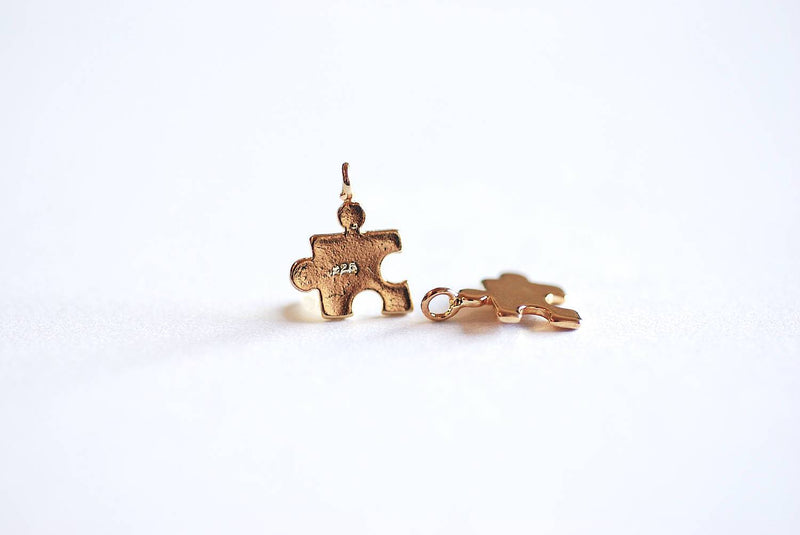Gold puzzle hotsell piece charm