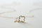 Gold Quatrefoil Clover Necklace Lariat with Cubic Zirconia, Clover Lariat,four leaf clover necklace,crystal clover charm,gold clover lariat - HarperCrown