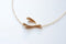 Gold Sideways Wishbone Necklace - Lucky wishbone necklace, Gold Wishbone Necklace, Simple Dainty Jewelry by HeirloomEnvy - HarperCrown