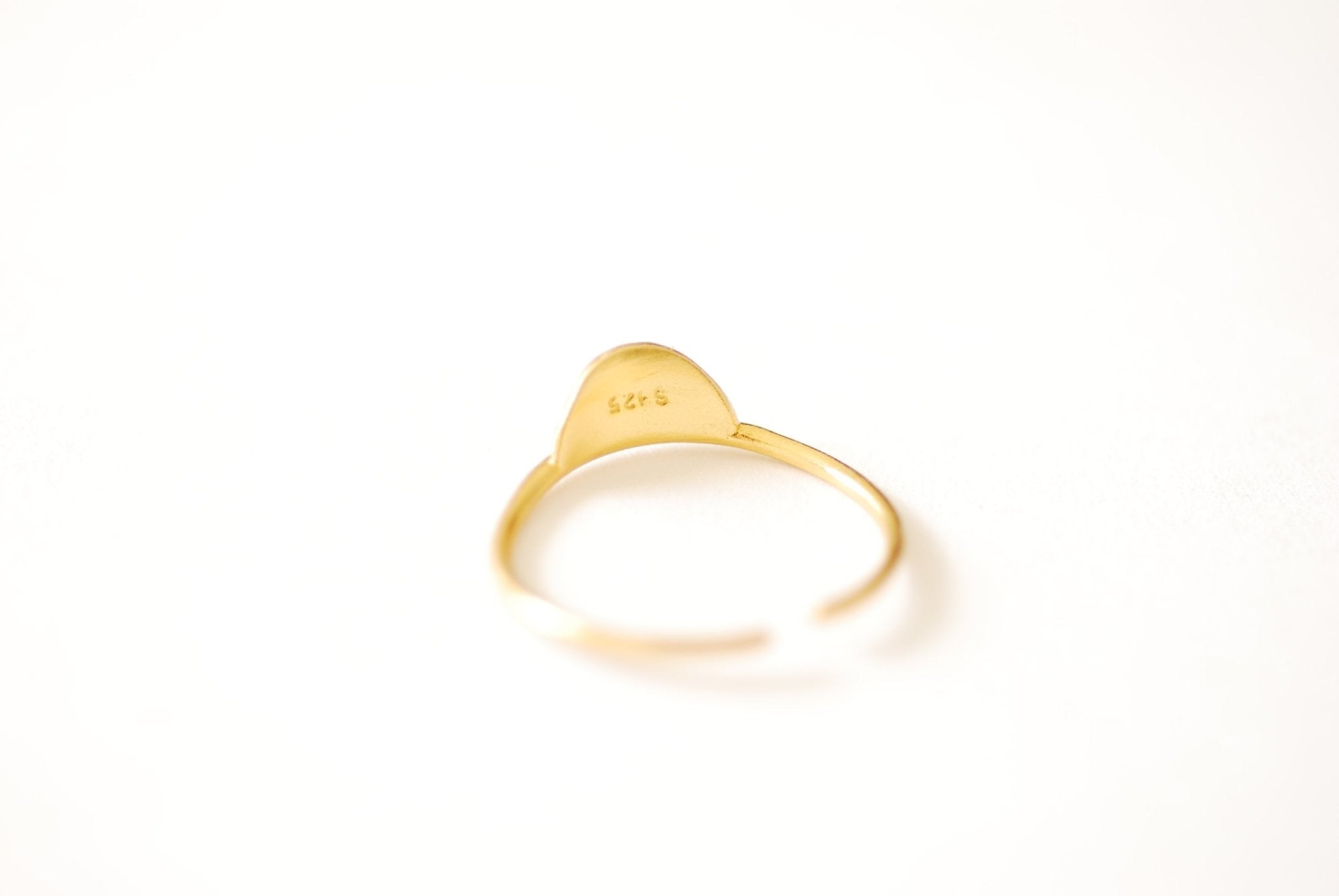 Hammered Half Circle Ring 925 Sterling Silver or Vermeil 18k Gold Hammered Moon Ring Band Stacking Ring Shield Ring Half moon Ring [A109] - HarperCrown