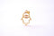Hamsa Hand and Evil Eye Cubic Zirconia Charm - Hand of Fatima Yoga Ohm Evil Eye Wire Yoga Ohm CZ Pendant HarperCrown Wholesale B202 - HarperCrown