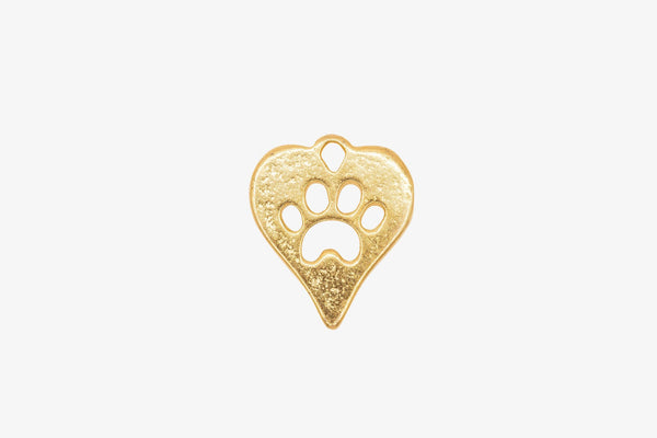 Heart Dog Paw 14K Gold, 258G - HarperCrown