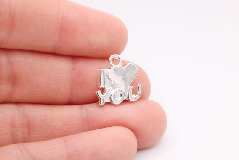 "I Love You" Charm, 925 Sterling Silver, 659 - HarperCrown