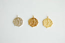 Large Medallion Pendant- Vermeil Gold 18k gold plated over 925 Sterling Silver, Greek Coin, Gold Medallion, Spanish Coin, Religious, 480 - HarperCrown