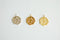 Large Medallion Pendant- Vermeil Gold 18k gold plated over 925 Sterling Silver, Greek Coin, Gold Medallion, Spanish Coin, Religious, 480 - HarperCrown