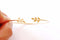 Leaf Bracelet | 18k Gold Plated over Brass | Adjustable Leaf Bangle Cuff Open Dainty Pendant HarperCrown Wholesale B345 - HarperCrown