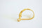 Leverback Earrings- 14k Gold Filled, Sterling Silver, 14k Rose Gold Filled , Latch Back Earrings with open ring, Hinged Earrings, Earwires - HarperCrown