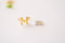 MAMA Charm Connector l Vermeil Gold over 925 Sterling Silver Letter Connector Word MAMMA MAMA Link Sideways Bracelet Necklace Charm - HarperCrown