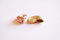 Matte Gold Sea Snail Swirl Shell Charm Pendant- Vermeil 22k Gold Plated, Ocean Beach Conch Seashell Charm, Hermit Crab Shell, Nautilus, 358 - HarperCrown
