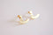 Matte Gold Triangle Ear Jacket, Spike Ear Jacket, Geometric Earrings, Ear Jacket, Earring Cuff, Triangle Studs, Minimal Earrings, Sunshine - HarperCrown