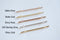 Matte Pink Rose Gold Long Bar Connector Charm- 22k Gold Plated Sterling Silver, Vermeil Rose Gold Square Bar Connector, Skinny Thin Bar, 315 - HarperCrown