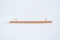 Matte Pink Rose Gold Long Bar Connector Charm- 22k Gold Plated Sterling Silver, Vermeil Rose Gold Square Bar Connector, Skinny Thin Bar, 315 - HarperCrown