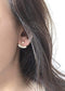 Matte Rose Gold Triangle Ear Jacket, Spike Ear Jacket, Front Back Earrings, Ear Jacket, Earring Cuff, Triangle Studs, Minimal Earrings,Lotus - HarperCrown