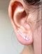 Matte Vermeil Gold Arrow Earring Climber Ear Cuff- Gold Arrow Earrings, Gold Arrow Earring Crawler, Curved Arrow Earring, Ear Jacket, 281 - HarperCrown