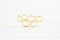 Matte Vermeil Gold Bubble Tear Drop Connector - 18k gold plated over sterling silver bubble connector link spacer, Vermeil Gold Tear drop - HarperCrown