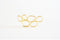 Matte Vermeil Gold Bubble Tear Drop Connector - 18k gold plated over sterling silver bubble connector link spacer, Vermeil Gold Tear drop - HarperCrown