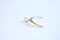 Matte Vermeil Gold Crescent Moon Charm Pendant, 18k gold plated over Sterling Silver moon, Half Moon Charm, Gold Double Horn Pendant, 224 - HarperCrown