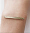 Matte Vermeil Gold Curved Bracelet Bar Connector Charm- 18k gold plated over Sterling Silver Bracelet Plate, Gold Bracelet Bar Blanks Plate - HarperCrown