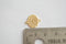 Matte Vermeil Gold Filigree Oval Flower Connector- 18k gold over 925 sterling silver, vermeil oval connector, Gold oval link spacer, 5 - HarperCrown