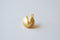 Matte Vermeil Gold Fortune Cookie Charm - Vermeil gold Chinese cookie pendant, 18k gold plated Sterling Silver, Fortune Cookie Charm, 96 - HarperCrown