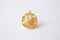 Matte Vermeil Gold Sand Dollar Charm- 18k gold plated Sterling Silver Sand dollar charm, Gold starfish charm, Vermeil Gold Sea Shell, 212 - HarperCrown